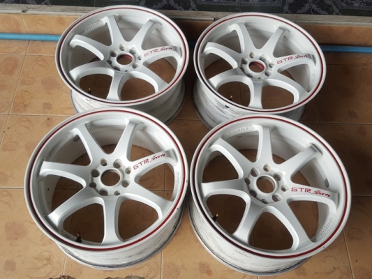 ขายล้อGTR 17 4รู100-114 หน้า7.5  4 ล้อ