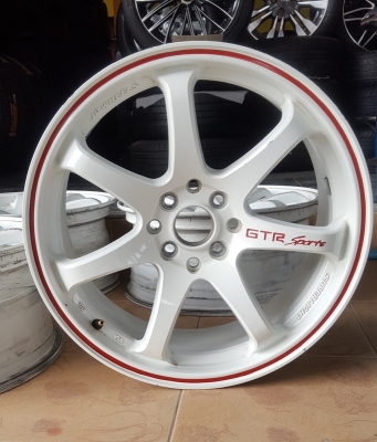 ขายล้อGTR 17 4รู100-114 หน้า7.5  4 ล้อ