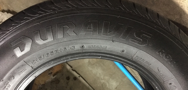 ยาง Bridgestone Duravis 215-65-16 ปี14 ยาง Bridgestone Duravis 215-65-16 ปี14