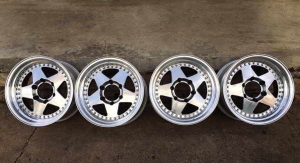 ขายล้อ LODIODRIVE 3 ชิ้นแท้ 16x8 ลบ3 6รูกระบะ ปัดเงาใหม่