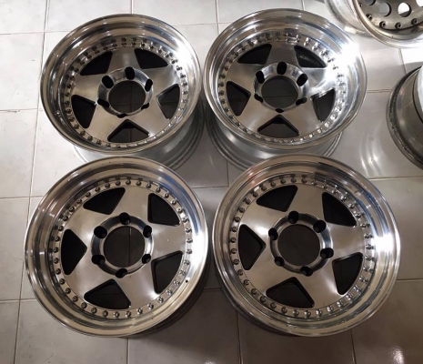 ขายล้อ LODIODRIVE 3 ชิ้นแท้ 16x8 ลบ3 6รูกระบะ ปัดเงาใหม่ ขายล้อ LODIODRIVE 3 ชิ้นแท้ 16x8 ลบ3 6รูกระบะ ปัดเงาใหม่