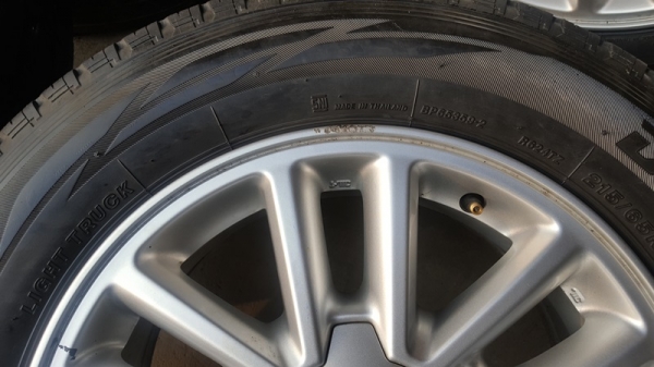 ขายล้อISUZU DMAX ALL New 16ยาง215/65/16 ปี 14 4 ล้อ