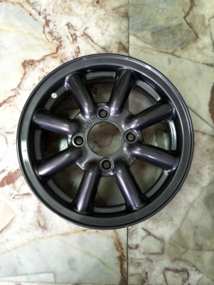 ขายแม็กซ์กล้วย BR ขอบ 13" 4 รู 110 MIRA กว้าง 4.5" ญี่ปุ่นแท้