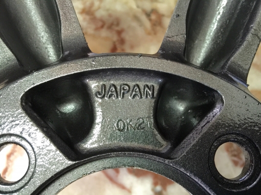 ขายแม็กซ์กล้วย BR ขอบ 13" 4 รู 110 MIRA กว้าง 4.5" ญี่ปุ่นแท้