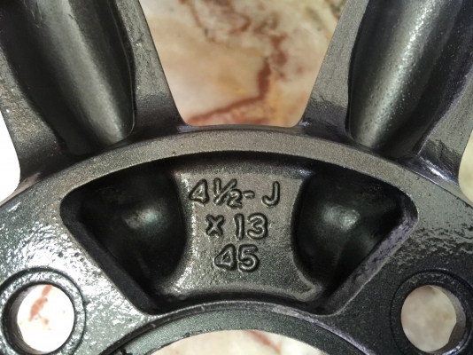 ขายแม็กซ์กล้วย BR ขอบ 13" 4 รู 110 MIRA กว้าง 4.5" ญี่ปุ่นแท้