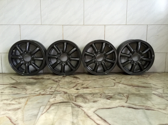 ขายแม็กซ์กล้วย BR ขอบ 13" 4 รู 110 MIRA กว้าง 4.5" ญี่ปุ่นแท้