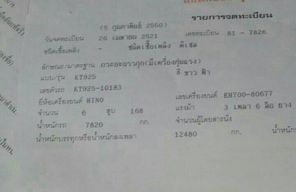 ขาย 450,000บ สิบล้อ ฮีโน่ KT 925 EH 700เพาเดียว ติดเครน UNIC 3ตัน 3ปอก 2ชัก กะบะยาว 5.50ม สภาพดีพร้อ