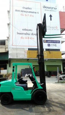 Mitsubishi แกรนเดียร์ ขนาด3ตัน เสาสูง4เมตร งาหมุนได้ เกียร์ออร์โต้ เครื่องยนต์ดีเซลS4S ยางตันใหม่4เส้น