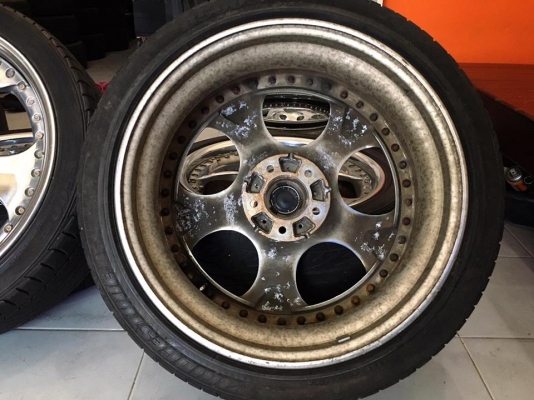 ล้อ WORK VS-SD Chrome 3 ชิ้นแท้ 18x7.5&quot; ET+45 5/114.3 ประมูลญี่ปุ่น