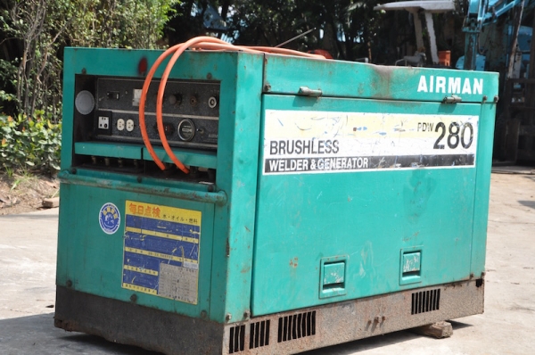 ขายเครื่องปั่นไฟ +พร้อมเชื่อมได้ AIRMAN280  8KV. 110/220v. สวยเดิมจากญี่ปุ่นยังไม่เคยใช้ในไทย 65,000เท่านั้น