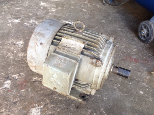 ขายมอเตอร์ Mitsubishi 5HP. 1450rpm. 380V สภาพดีเดิมๆ วิ่งนิ่ม พร้อมใช้งาน