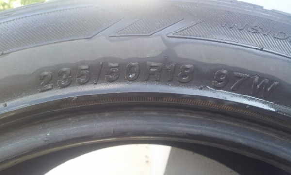 ยาง235/50/18 สองเส้น