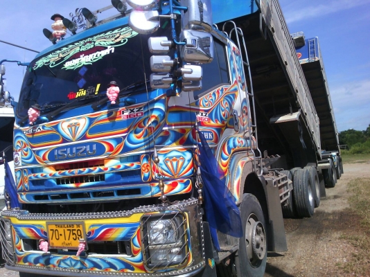 ขายรถพ่วงดัมพ์ ISUZU เครื่อง 360 แรง ปี 56 ดัมพ์มิเนียมอู่สหกิจ ลูก 3 เพลาแท้ รถมือเดียว ไมล์สองแสน ทะเบียนพร้อม