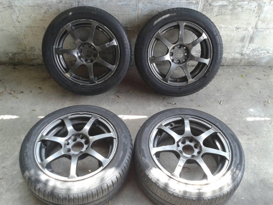 ขอบ15นิ้ว4รู100/114 พร้อมยาง ชุดนี้ ราคา 5800 บาท