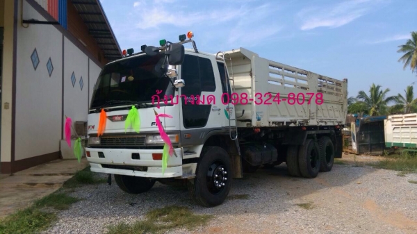 ขายรถสิบล้อดัมพ์ HINO 1M เครื่องเดิม 220 แรง 2 เพลา ปี 37 ดั๊มพ์ใหญ่ 15 ตัน กระบะดัมพ์สามมิตรแท้ ทะเบียนพร้อม