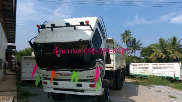 ขายรถสิบล้อดัมพ์ HINO 1M เครื่องเดิม 220 แรง 2 เพลา ปี 37 ดั๊มพ์ใหญ่ 15 ตัน กระบะดัมพ์สามมิตรแท้ ทะเบียนพร้อม
