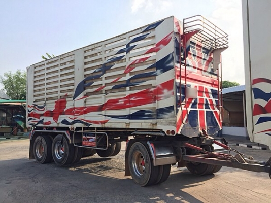 ขายรถพ่วง ISUZU DECA FXZ เครื่อง 360 แรง ปี 57 ดั้มพ์เหล็กคอกเกษตร กระบะดั้มพ์อู่ธนิกลการ นครสวรรค์ ล้อแม็ค ชุบโครเมี่ยม ยางเรเดียลทุกเส้น สภาพยาง 70\% ลูกพ่วงยาว 7 เมตร 3 เพลาแท้ ( เพลากลางยกได้ เป็นแหนบ )