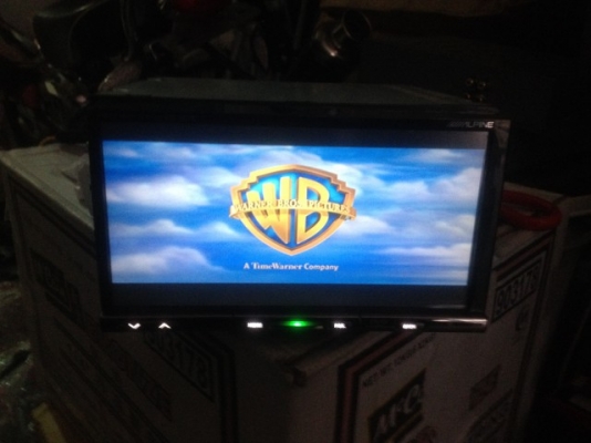 ALPINE VIE X07B เล่น HDD DVD MP3 IPOD BLUTOOTH 7นิ้วเก่าญี่ปุ่นเเท้สภาพสวย