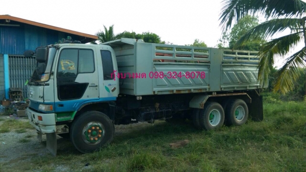 ขายรถสิบล้อดัมพ์ Hino 3M เรื่องเดิม 240 แรง 2 เพลา ปี 38 กระบะดัมพ์สามมิตร มีระบบลากพ่วง ทะเบียนพร้อม