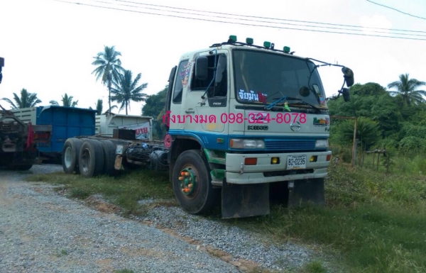 ขายหัวแชสซีสิบล้อ Hino 3M เครื่องเดิม 240 แรง 2 เพลา ปี 38 มีระบบลากพ่วง ทะเบียนพร้อม