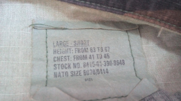 ขายเสื้อทหารม้าWoodland อาร์มเดิม Size large-short มาใหม่