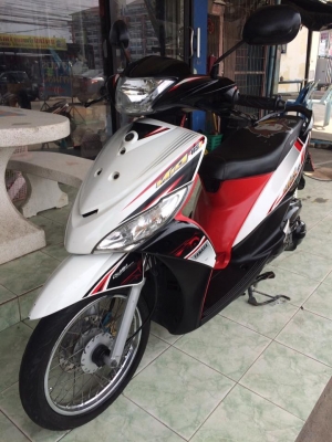Yamaha Mio115i รถปี55 สีขาว-ดำ-แดง หัวฉีดประหยัดน้ำมัน พร้อมใช้งานครับ