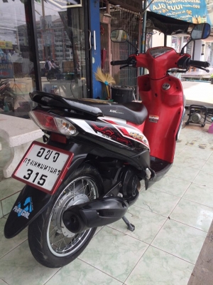 Yamaha Mio115i รถปี55 สีขาว-ดำ-แดง หัวฉีดประหยัดน้ำมัน พร้อมใช้งานครับ