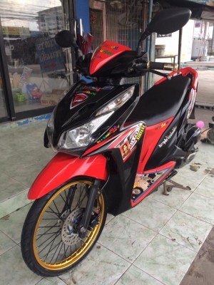 Click125i ลายสตีท คอมบายเบรครถปี55 รถสวยเครื่องดีเครื่องเดิมๆ แต่งสวยภายนอกอย่างเดียว