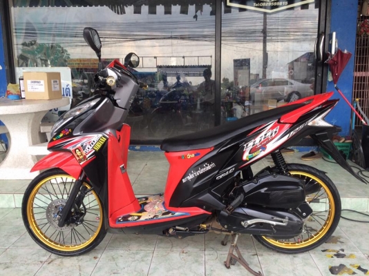 Click125i ลายสตีท คอมบายเบรครถปี55 รถสวยเครื่องดีเครื่องเดิมๆ แต่งสวยภายนอกอย่างเดียว