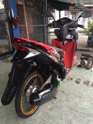Click125i ลายสตีท คอมบายเบรครถปี55 รถสวยเครื่องดีเครื่องเดิมๆ แต่งสวยภายนอกอย่างเดียว