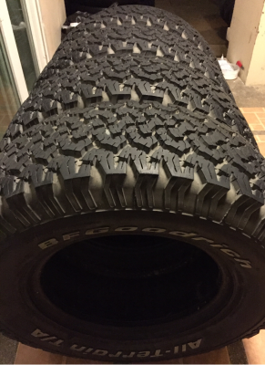 ยาง All BF Goodrich 265 70 16 ปี13 ดอกเต็ม ติดหนวดทุกเส้น ไม่มีปะ ราคาไม่แพง