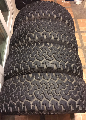 ยาง All BF Goodrich 265 70 16 ปี13 ดอกเต็ม ติดหนวดทุกเส้น ไม่มีปะ ราคาไม่แพง