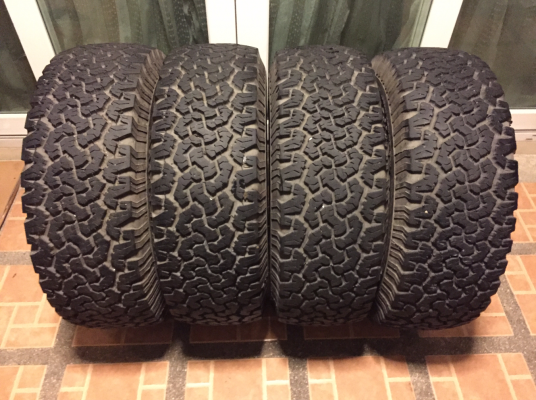 ยาง All BF Goodrich 265 70 16 ปี13 ดอกเต็ม ติดหนวดทุกเส้น ไม่มีปะ ราคาไม่แพง