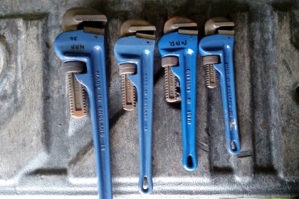 ขายประแจคอม้าขาเดี่ยวชุด4ขนาด RECORD MADE IN ENGLAND.ใหม่เก่าเก็บ