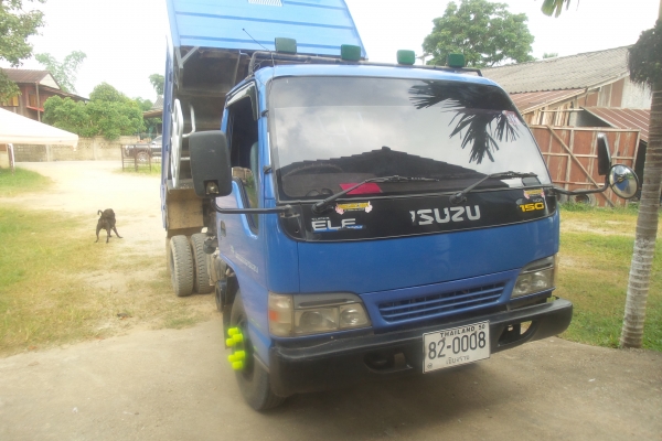 NQR 150แรง6เกียร์เดินหน้า กระบะดั้มสามมิตร แอร์พาวเวอร์ชัชชีใหญ่ขับสบาย