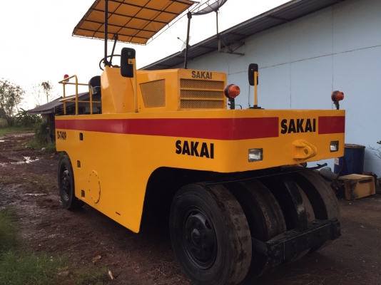 ขายด่วนรถบดล้อยาง9ล้อSAKAI TS7409 ตรวจเช็คพร้อมใช้ทำสี เล่มทะเบียน