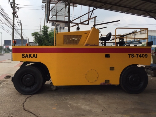 ขายด่วนรถบดล้อยาง9ล้อSAKAI TS7409 ตรวจเช็คพร้อมใช้ทำสี เล่มทะเบียน