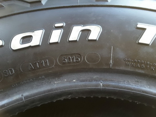 BF ko2 USA. 10PR 265/70/16 สิ้นปี15 สภาพดีมาก 1ชุด