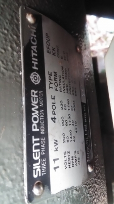 **ขายถูกๆ ปั้มลมมือสองจากญี่ปุ่น** HITACHI 15 แรง ถัง 280 ลิตร สภาพเหมือนของใหม่ พร้อมใช้งานครับ