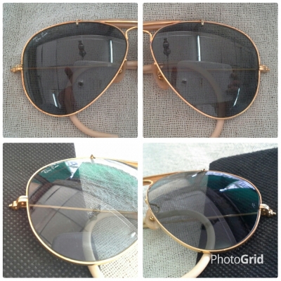 แว่นตาที่สุดแห่งนายพลแมคอาร์เธอร์  เลนส์ออโต้สีฟ้า  หายาก!  Vintage Ray-Ban Aviator MacArthur Outdoorsman USA