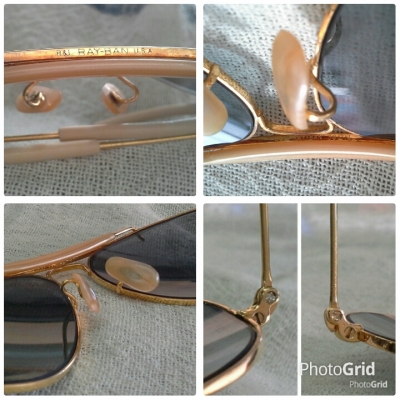 แว่นตาที่สุดแห่งนายพลแมคอาร์เธอร์  เลนส์ออโต้สีฟ้า  หายาก!  Vintage Ray-Ban Aviator MacArthur Outdoorsman USA