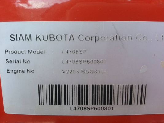 คูโบต้า L4708SP 4 WD ใบมีดตราช้าง ทำงาน 466 ชั่วโมง สีเดิมๆโรงงาน