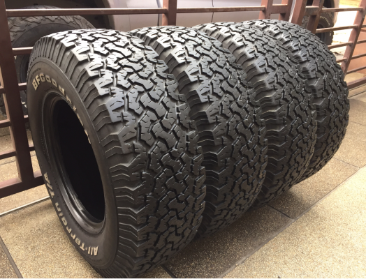 ยาง All BF Goodrich 265 75 16 ดอกเต็ม ติดหนวดทุกเส้น ไม่มีปะ ใช้งานน้อย ราคาไม่แพง