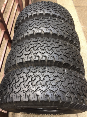 ยาง All BF Goodrich 265 75 16 ดอกเต็ม ติดหนวดทุกเส้น ไม่มีปะ ใช้งานน้อย ราคาไม่แพง