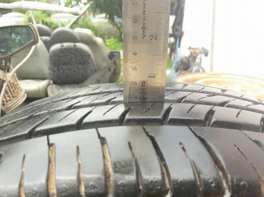 !! ล้อกระบะบรรทุก ทั้งชุด 4 ล้อ ใส่รถกระบะ 5 รู ล้อหน้า 195 R 14 ล้อหลัง 215 R14