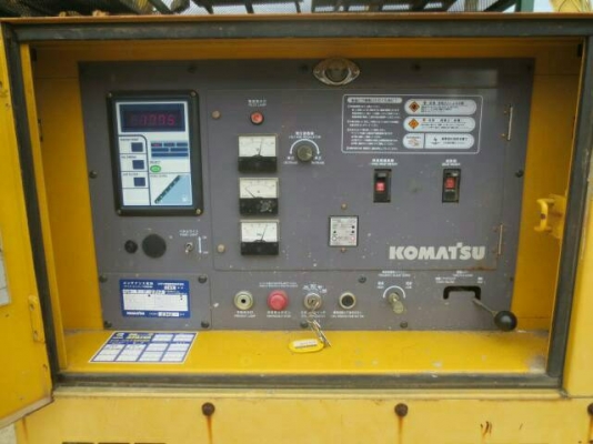 เครื่องปั่นไฟ Komatsu EG60BS 50/60kva. เครื่องยนต์ Isuzu นำเข้าจากญี่ปุ่น by OEK