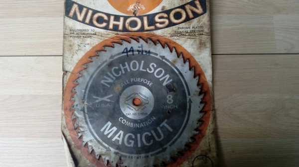 ขายใบเลื่อยวงเดือนขนาด8"44ฟันNICHOLSON Made in USA.ใหม่เก่าเก็บมานานมาก ขายใบเลื่อยวงเดือนขนาด8"44ฟันNICHOLSON Made in USA.ใหม่เก่าเก็บมานานมาก