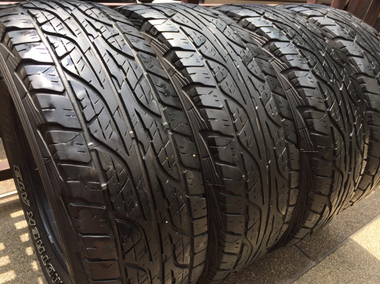 ยาง All DUNLOP AT3 265 70 16 ปี15 ดอกเต็ม ไม่มีปะ ราคาไม่แพง