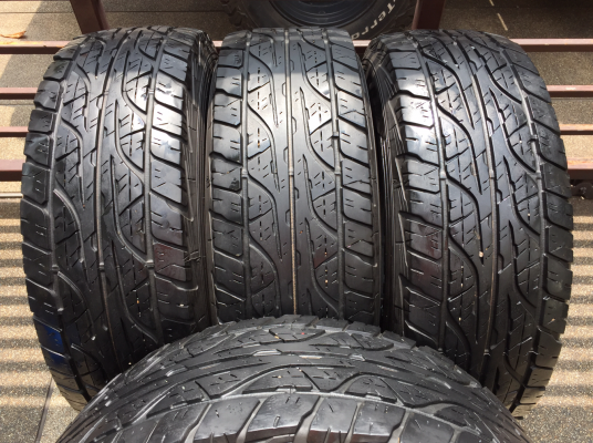 ยาง All DUNLOP AT3 265 70 16 ปี15 ดอกเต็ม ไม่มีปะ ราคาไม่แพง