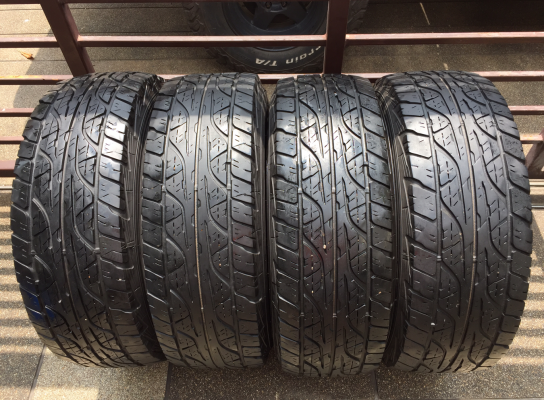 ยาง All DUNLOP AT3 265 70 16 ปี15 ดอกเต็ม ไม่มีปะ ราคาไม่แพง